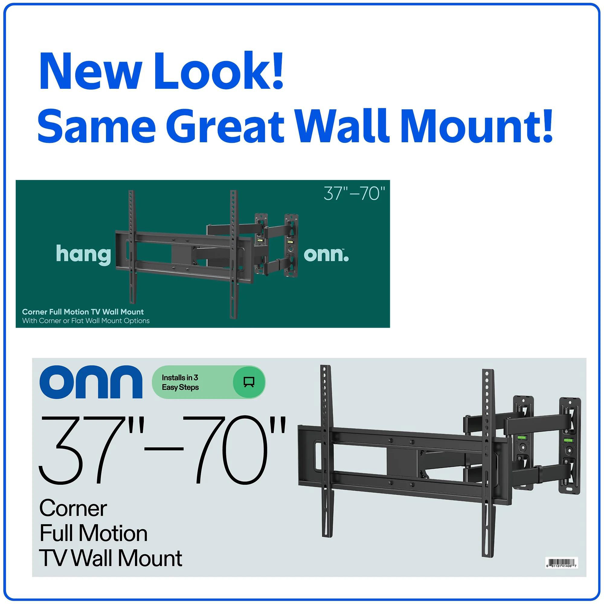 onn Corner Full Motion TV Mount for 37-70 Inch TVs photo 3