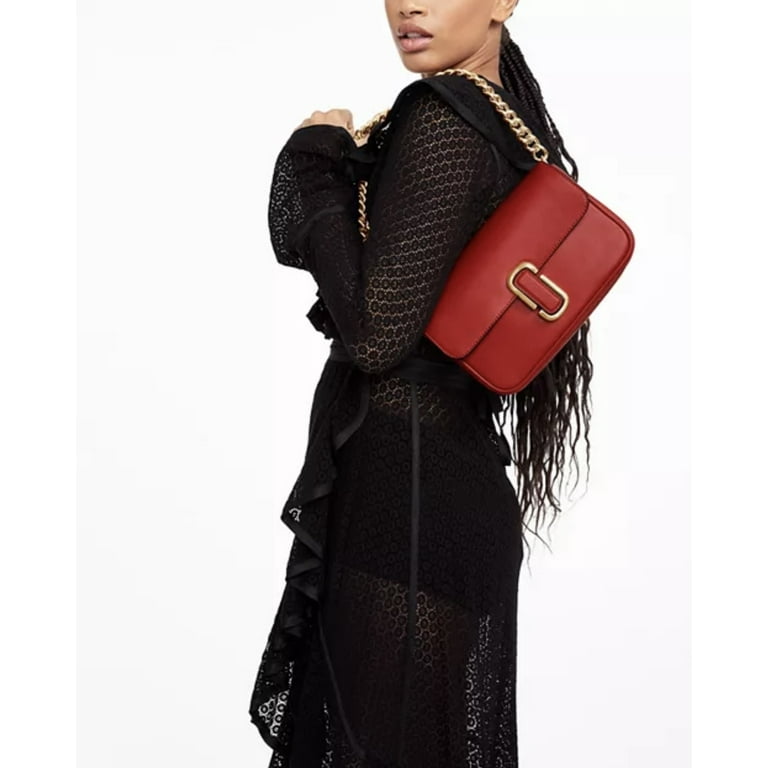 Marc Jacobs Women's The J Marc Shoulder Leather Bag (True Red
