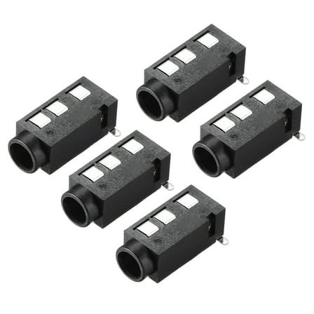 3.5 mm Audio Jack Connector PCB Mount Female Socket 4Pin PJ-320D 5pcs