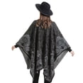 thumbnail image 5 of Jiibva Shawl Wraps for Women, Elegant Knitted Cape Open Front Poncho Scarf Blanket Cardigan Coat for Spring Autumn Winter, 5 of 7