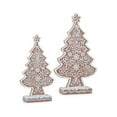 thumbnail image 3 of Raz Imports 2022 Holiday In Provence 13" Frosted Gingerbread Tree, Set of 2, 3 of 3