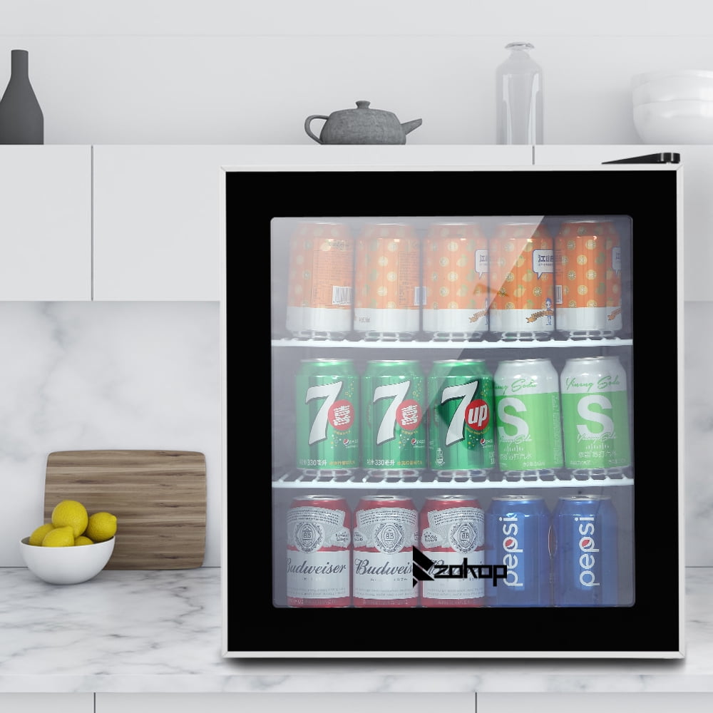 Mini Refrigerator, Mini Small Beer Fridge for Bedroom Home Office
