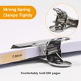 thumbnail image 5 of Coideal Clips De Papel Para Carpetas De Bulldog Grandes, Paquete De 12 Clips De Metal Grandes, Abrazaderas De Clip De Bisagra Plateadas Para Archivos, Manualidades, Bolsas De Alimentos, Dibujo De Foto, 5 of 5