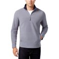 thumbnail image 1 of Suéter tipo jersey de microforro polar para hombre Club Room, gris, XXX-Large, 1 of 1
