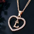 thumbnail image 1 of Collar con colgante de corazón para mujer, joyería con iniciales de nombre, 26 letras, circonita, amor, regalos para niñas, accesorios de la primera letra, 1 of 4