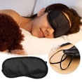 thumbnail image 2 of Antifaz de dormir de seda satinada con banda elástica, suave y cómodo para hombres y mujeres, ideal para viajes, oficina en casa o siestas, protege los ojos y bloquea la luz, 2 of 7