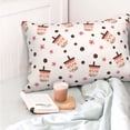 thumbnail image 4 of Goofa Milk Tea Print Plush Throw Pillow Case, Soft Velvet with Hidden Zipper, Decorative Cushion Cover for Sofa, Bed, Car, and Home Décor-14"x20", 4 of 6