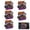 8x8inch-Halloween Racing Party, variant on 5Pcs Summerween Halloween Stickers Decals Waterproof Vinyl Window Clings for Car Truck SUV Restaurant Storefront Fast Food Decor Pumpkin Ghost Skeleton Stickers 8x8in