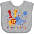thumbnail image 3 of Inktastic Safari 1st Birthday Boys or Girls Baby Bib, 3 of 4