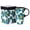 Yellow and Blue flowers, variant on Topadorn Teal Floral Ceramic Travel Mug, 17oz, Vintage White/Red Flower Print, Heat-Safe Handle, Splash-Resistant Lid, Gift Boxed