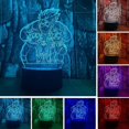 thumbnail image 3 of 3d Night Light Led 3d Led Night Light Anime Uzumaki Naruto Kakashi Figura de acción 16 colores con control remoto Ilusión óptica Lámpara de mesa Inicio Feliz Sencillez, 3 of 5