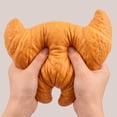thumbnail image 6 of Giant Croissant Squishy Toy with Slow Rising Squeezable Design, Jumbo Size, Orange, for Relaxation, Simulated Toy, 6 of 6