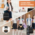 thumbnail image 6 of OPUX Insulated Lunch Box for Boys Girls, Leakproof Lunch Bag for Kids Teens, Reusable Lunch Pail Cooler Tote for Work Women Men Adults, Back to School Gift, Backpack Shape Lunchbox, Black, 6 of 7