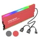 thumbnail image 2 of Coolmoon RAM RGB Radiador de refrigeración para computadora de escritorio Memoria Disipador de calor Chaleco enfriador Disipador de calor de 3 pines y 4 pines, Rojo Methold EL004884-01B, 2 of 2