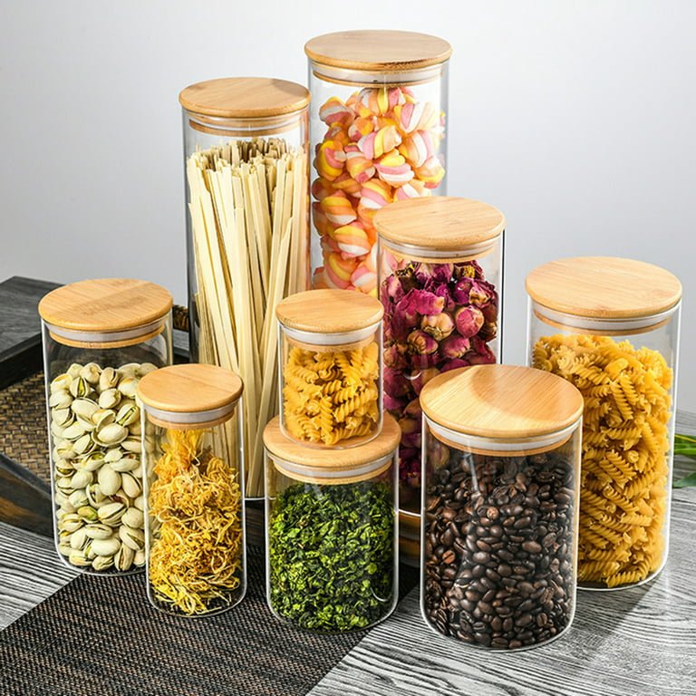 Glass Jars with Airtight Lids Large Durable Storage Jar for Sauces Pickled  Vegetables 3