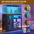 thumbnail image 6 of Uforic 40-50 Gallon Aquarium Stand with LED Light, Power Outlets & 3-Tier Storage, Black Metal, 6 of 9