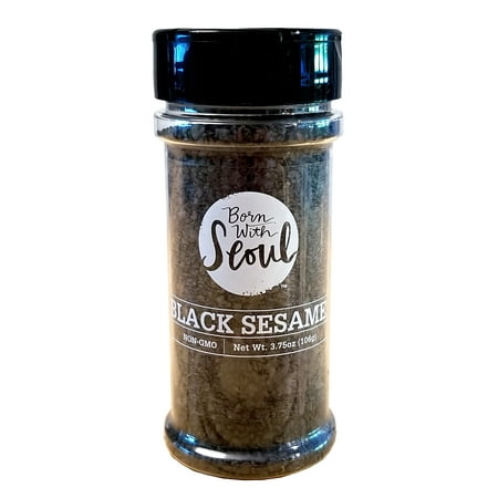 BORN WITH SEOUL, BLACK SESAME SEEDS, Twin pk. of 3.75 ounce