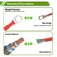 thumbnail image 2 of Cable de inversor de batería de 3/8" Lug 7 AWG de 2.5FT de Bargains Únicos, 1 Pc Rojo, Cobre Estaño, 2 of 7