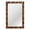 Brown, variant on Gymax 42'' x 28'' Farmhouse Wall Mirror w/Solid Wood Frame Rubber Wood Rustic Style Brown