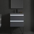 thumbnail image 6 of Blossom Jena 30″ Floating Vanity | LED Lights | Acrylic Sink | Wall Mount | Calacatta White Finish, 6 of 9