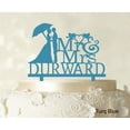 thumbnail image 1 of "Mr & Mrs Wedding Cake Topper Personalized Turquoise Blue Cake Topper Color Option Available 5""-7"" Inches Wide", 1 of 1