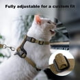 thumbnail image 5 of Plutus Pet Adjustable Cat Harness and Leash Set, Quick Release, Escape Proof Nylon Vest with Leather Trim for Kitten, Small Medium Large Cats, Brown, 5 of 7