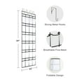 thumbnail image 3 of Over The Door Shoe Organizer Hanging Shoe Rack 2 Pack with 24 Mesh Large Pockets White, 3 of 7
