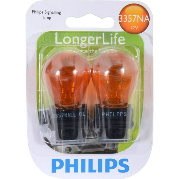 Philips Longerlife Miniature 3357Nall, Amber, Push Type, Always Change In Pairs!