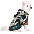 thumbnail image 2 of Haiem Modern Hip-Hop Skull for Winter Dog Hoodie Sweatshirts with Pockets Warm Dog Clothes for Small Dogs Chihuahua-Small, 2 of 7