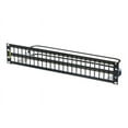 thumbnail image 1 of Ortronics - Patch panel (blank) - CAT 6a - black - 2U - 19" - 48 ports, 1 of 1
