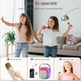 thumbnail image 2 of JAUYXIAN Karaoke Máquina con 2 Micrófonos Inalámbricos para Adultos y Niños, Sistema de Altavoces de Karaoke Bluetooth Portátil, Compatible con Entrada Tf/aux/voz Mágica Divertida, D32-T, 2 of 8