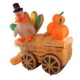 thumbnail image 2 of Blow Up Yard Turkey Decoration,Inflatable Turkey Pumpkin Cart Inflatable Yard Decoration LED Light Inflatable Turkey Cart Built to Last, 2 of 7