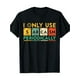 thumbnail image 1 of [Sarcasm Science Tee] Cotton Blend Crew Neck T-Shirt - "I Only Use Sarcasm Periodically" Print, Geometric Pattern, Casual All-Season Knit Fabric Tee, Regular Fit, 230gsm, 1 of 7