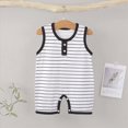 thumbnail image 5 of CAUYDY 3 6 9 Months 1T 2T Preemie Girls Clothing Newborn Short Sleeved Loungewear for Boys Baby Spring Summer Bodysuit Infant Romper Sizes 18-24 Months,Black, 5 of 9