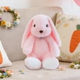 thumbnail image 6 of Free Express Easter Bunny Plush Stuffed Animal Soft Fluffy Rabbit Toy with Decorative Scarf for Spring Home Decor Easter Gift and Playtime, 6 of 6