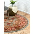 thumbnail image 5 of Unique Loom Sahand Collection Area Rug - Alexander (8' Round Light Blue/Light Brown), 5 of 7