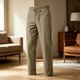 thumbnail image 2 of Bpyeka Men's Big & Tall Summer Baggy Athletic Pants, Elastic Waist Drawstring Straight-Leg Trousers, Ice Silk Quick-Dry Lightweight Casual Pants, M-5XL, 2 of 5