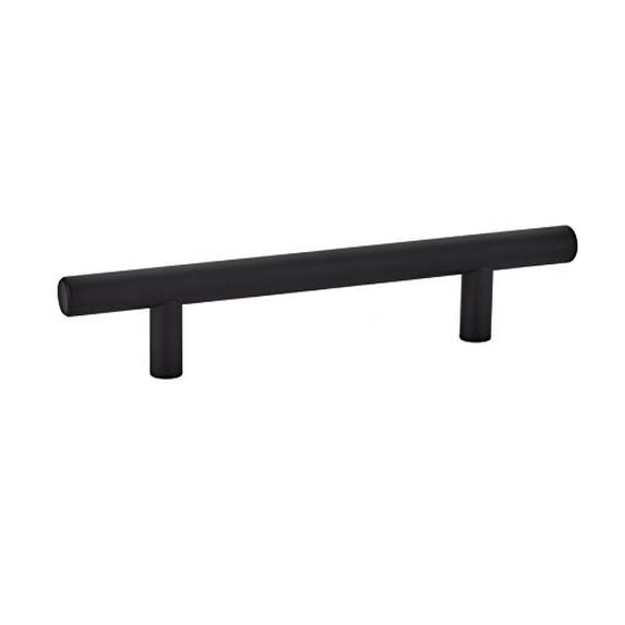 Emtek Cabinet Bar Pull 86362 Flat Black (6" C-C/8.5" Overall)