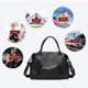 thumbnail image 5 of Bolsa de lona deportiva para gimnasio, bolso de hombro para mujer, ideal para viajes, fitness, compras, gran capacidad, tela impermeable, plegable, ajustable y portátil, poliéster ligero y, 5 of 9