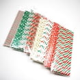 thumbnail image 5 of AUGUSTINA Pailles à boire sur le thème de Noël jetables en papier biodégradable - Fournitures de fête multicolores, 5 of 5