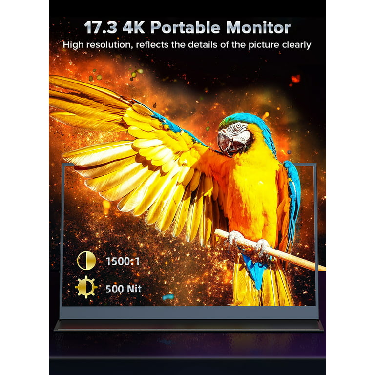 UPERFECT 4K Portable Monitor 17.3 100% AdobeRGB Gaming Display