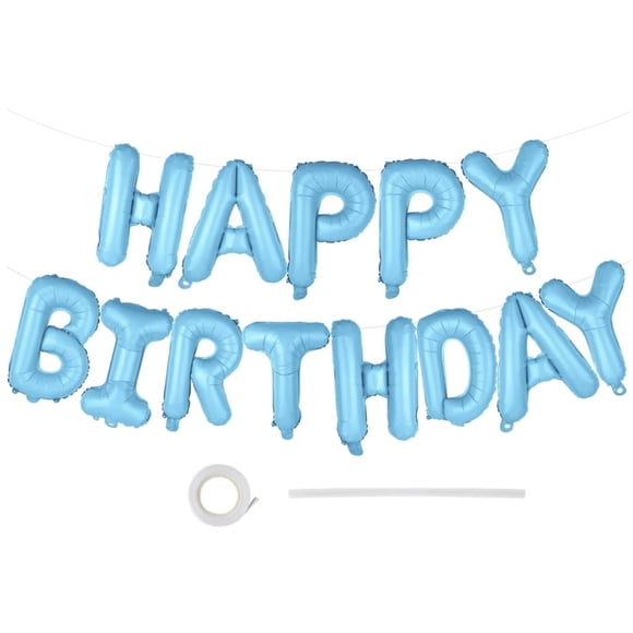 Guirnalda de Globos EHZCBHG 16" Feliz Cumpleaños en Foil Azul