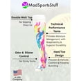 thumbnail image 2 of MadSportsStuff Flame & Fire Over-the-Calf Socks for Kids – Multi-Neon/White, Large, 2 of 2