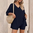 thumbnail image 7 of Womens 2 Piece Summer Short Sets Lounge Outfits Spring Vacation Cruise Travel Resort Beach Loungewear Cute Pajamas, 7 of 7