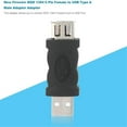 thumbnail image 3 of NETSENG For Firewire Ieee 1394 6 Pin Female F To Usb M Male Adaptor Converter Joiner Pc (1 Piece, Black), 3 of 4