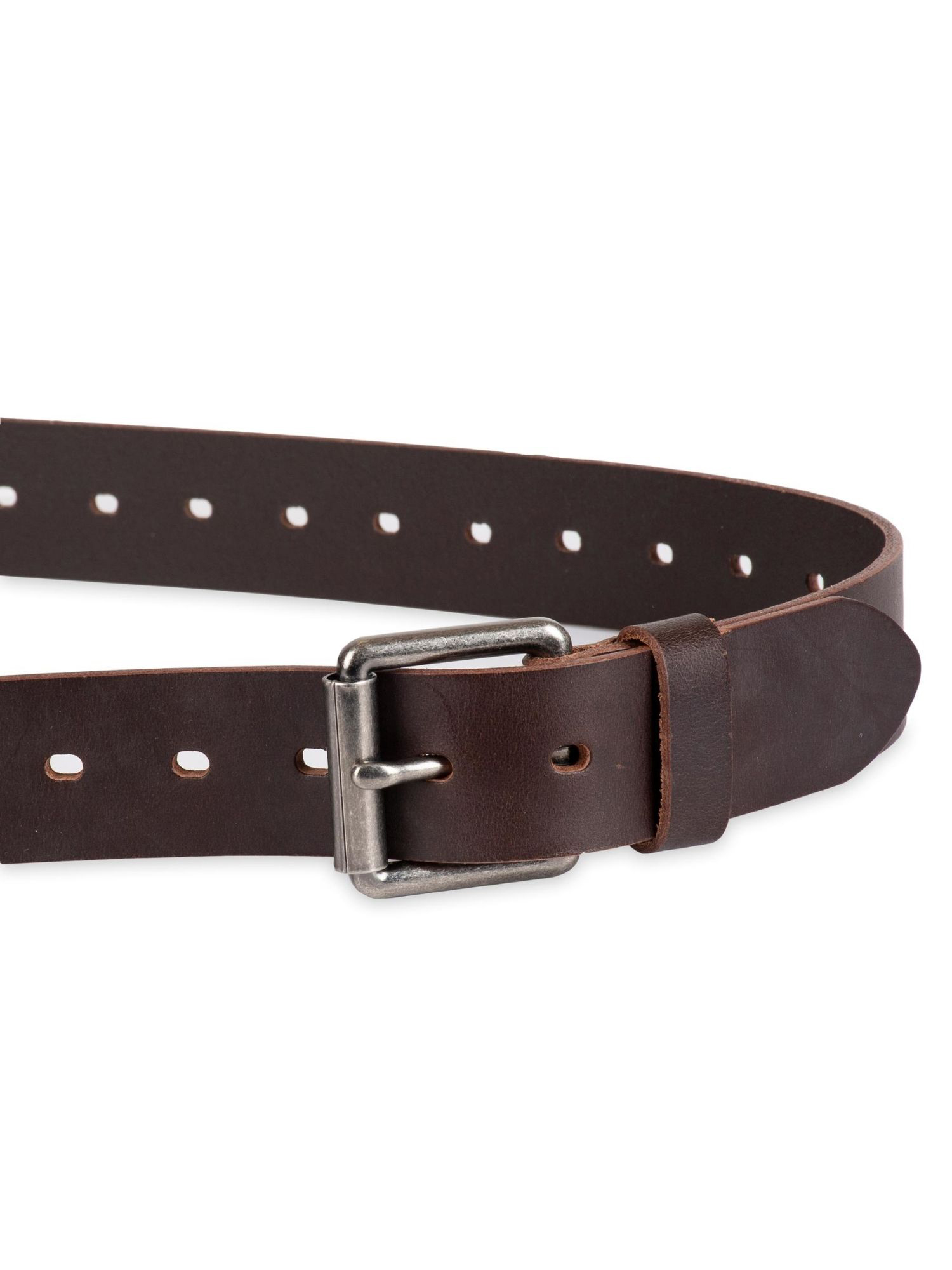 Genuine Dickies Men's Brown Perforated Leather Belt With Big & Tall ...