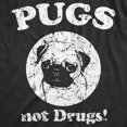 thumbnail image 2 of T-Shirt Femmes Pugs Not Drugs Visage de Pug T-Shirts Humoristiques pour Chiens, 2 of 8