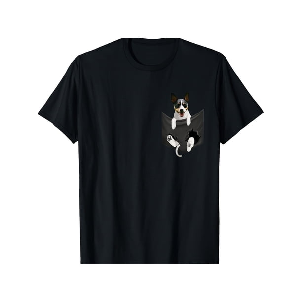 Rat Terrier Dog in Pocket, Rattie puppy, Ratting Terrier T-Shirt