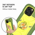 thumbnail image 6 of Dteck For iPhone 12 Pro Max Ring Stand Heavy Duty Slim Shockproof Hybrid Rugged Drop Protective Cover, Avocado, 6 of 8