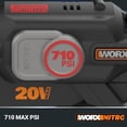 thumbnail image 4 of Hidrolavadora eléctrica Worx NitroHydroshot de 20 V y 710 PSI para trabajo ligero con motor sin escobillas. Limpiadora potente, portátil, inalámbrica y ligera, 5 en 1. Compatible con Power Share. Incl, 4 of 5